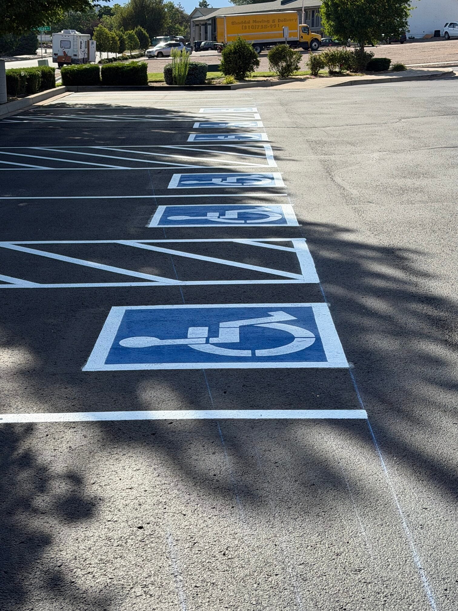 ADA parking re-striping