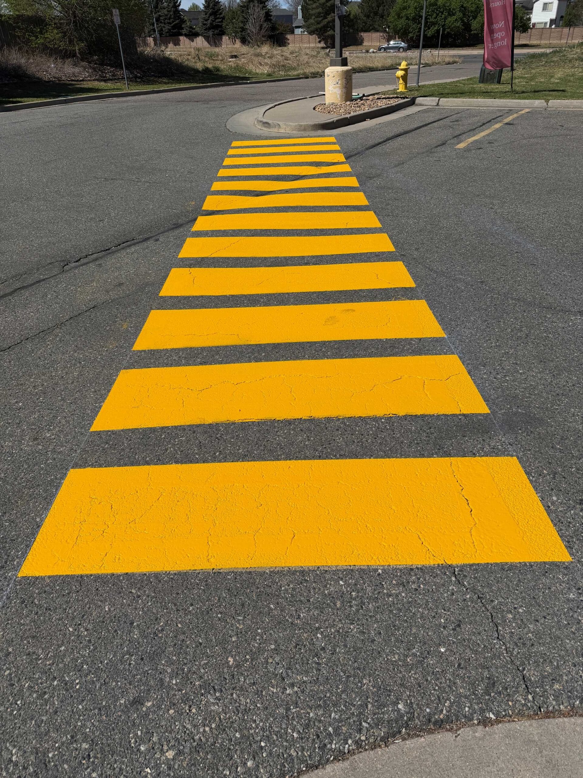 Yellow crosswalk